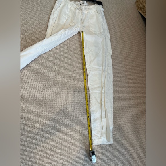 ROXY Linen Drawstring Pants Size M - Picture 6 of 8